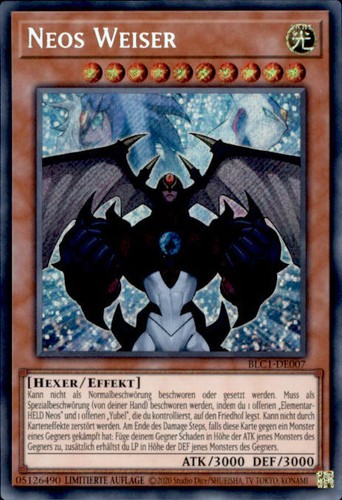Yugioh neos weiser blc1 - yugioh,